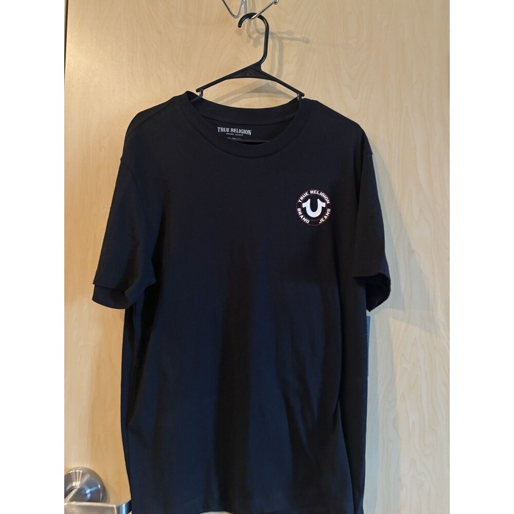 True Religion Buddha Logo Crew Neck Tee Black M408U24JV7